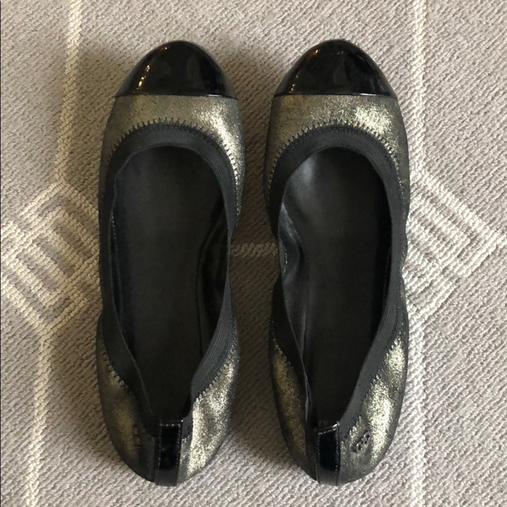Cole Haan Black/Silver Ballet Flat